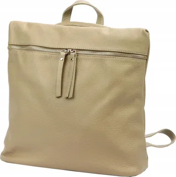 Kabelka Vera Pelle kabelka z pravé kůže béžová
