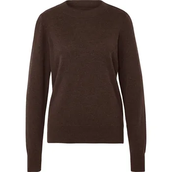 Dámské oblečení Tchibo Pletený svetr s kašmírem hnědá XL 48/50