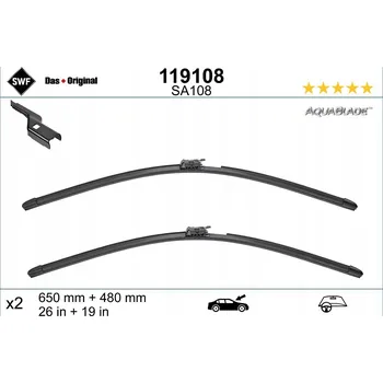 Stěrač Lišta stěrače SWF 119108 přední 650 mm