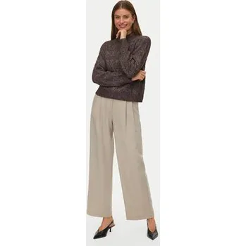 Dámský svetr Vero Moda Rolák Virgo 10331875 Hnědá Regular Fit L