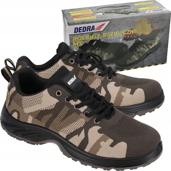 Pracovní obuv DEDRA PRACOVNÍ POLOBOTKY BEZPEČNOSTNÍ BOZP MASKÁČOVÝ S OCELOVOU ŠPIČKOU SRC BH9M5 VEL. 43