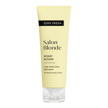 Vlasová regenerace John Frieda Salon Blonde tonująca kúra na vlasy Medová, 120 ml