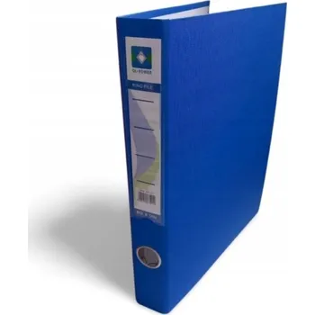 Box na časopisy, pořadač na dokumenty MODRÝ, 4kroužkový