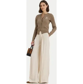 Dámské oblečení LAUREN RALPH LAUREN Kardigan 200932225012 Hnědá Slim Fit XL