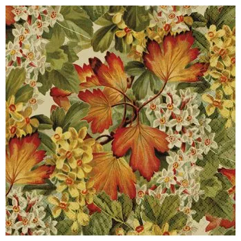 Papírový ubrousek Papírový ubrousek Autumn Plants Leaf