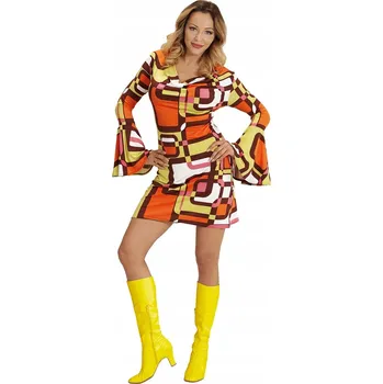 Karnevalový kostým Hippie šaty Kostým ve stylu 70. let, velikost L