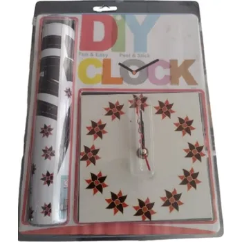 Hodiny DIY Hodiny s nálepkou na zeď CLOCK nástěnné s nálepkami PTÁČCI 42,5x150