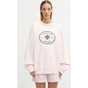 Dámská mikina Bavlněná mikina Sporty & Rich Eden Crest Embroidered, XS, růžová, 30X