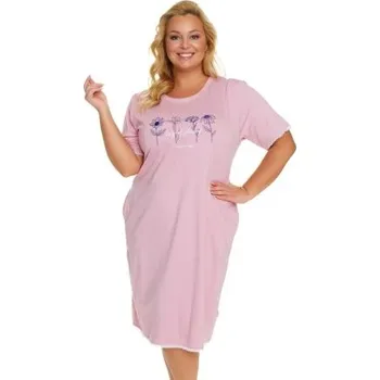 Dámská noční košile Noční košile Doctor Nap 5366 - bavlna Světle růžová 2XL