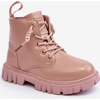 Pracovní obuv Big Star dětské kotníkové boty z eko kůže, velikost 35