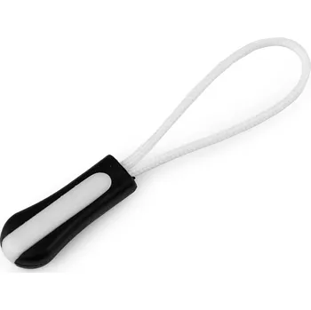 Zip Poutko / taháček na jezdce, malé, 1 bílá černá