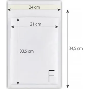 Obálka BUBLINKOVÉ OBÁLKY pro zasílání dopisů a zásilek F16 BÍLÉ, 100 Kusů