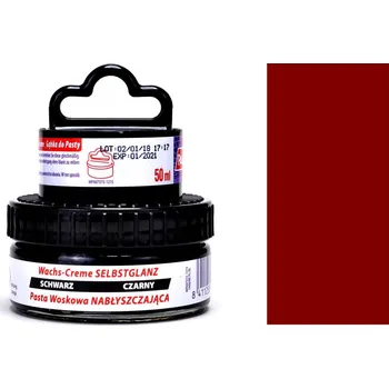 Přípravek pro údržbu obuvi BORDOVÝ Krém na boty kůže usně VOSK APLIKÁTOR krému na boty 50 ml