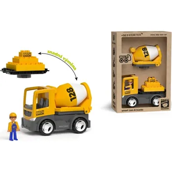 Hračka ECO MultiGO Build 2+1 - Igráček stavbař, domíchávač, deska