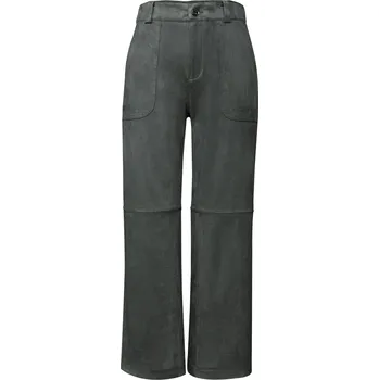 Dámské kalhoty 729244 - Semišové kalhoty s rovnými nohavicemi Street One - pro ženy - vel. 42 - barva: zelená