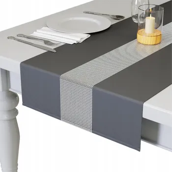 ubrus BĚHOUN NA STŮL SE ZIRKONY 160x40 DEKORATIVNÍ UBRUS SPOUSTA BAREV