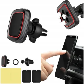 MAGNETICKÝ DRŽÁK DO AUTA 360° DO VENTILACE S KRUHOVÝM ÚCHYTEM