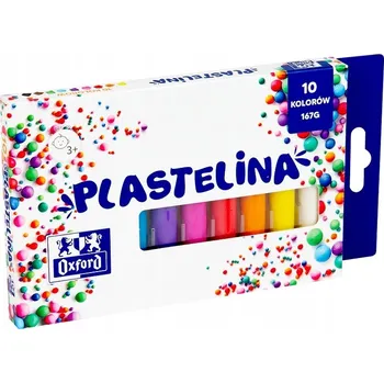 Modelovací hmota BAREVNÁ Plastelína pro Děti na MODELOVÁNÍ Sada 10 Barev Oxford