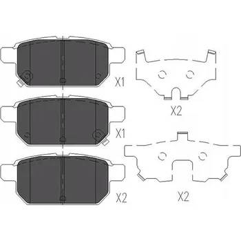 Brzdová destička Kavo Parts KBP-8526 Sada brzdových destiček, kotoučové brzdy