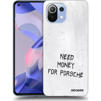 Pouzdro na mobilní telefon Picasee silikonový černý obal pro Xiaomi 11 Lite 5G NE - White Fuel