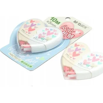 Lepicí páska ŠKOLNÍ KOREKTOR V PÁSCE PRO ŽÁKA Korekční Páska 10m 2 Kusy SRDCE