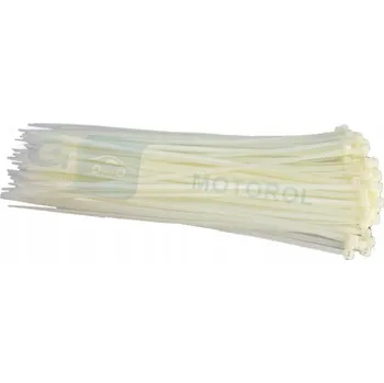 Stahovací páska UPÍNACÍ PÁSKY STAHOVACÍ PÁSKY 100 KS 200X2,5 BÍLÉ