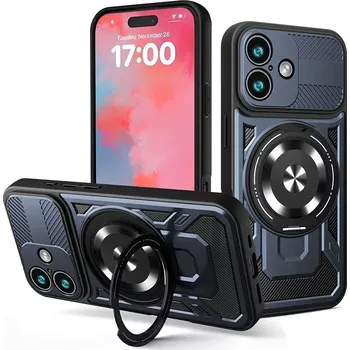 Pouzdro na mobilní telefon Kryt iPhone 17, RuggedCam, modrý