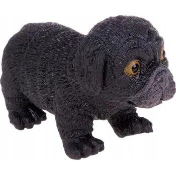 Figurka Hračka FIGURKA pro děti k mačkání BULDOK S HRÁŠKEM Velikost 10 cm