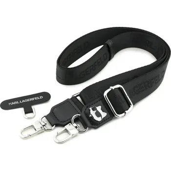 Karl Lagerfeld Universal Crossbody Popruh Choupette Patch Black