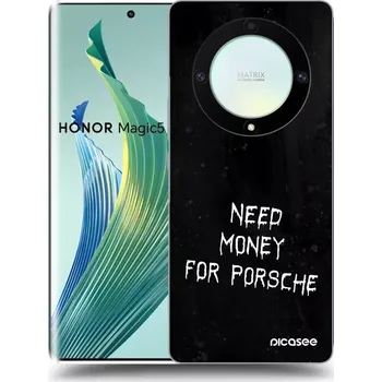 Pouzdro na mobilní telefon Picasee silikonový černý obal pro Honor Magic5 Lite 5G - Black Fuel