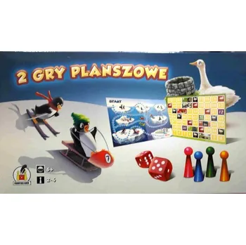 Desková hra Stolní hra Dobrodružství tučňáka / Hra Husí hra rozvíjející motoriku, dovednostní hry pro děti, strategické stolní hry, deskové hry pro celou rodinu Fabryka Gier zestaw gier planszowych gry dla dziec