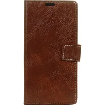 Pouzdro na mobilní telefon Vintage PU kožené peněženkové pouzdro na Samsung Galaxy A9 - hnědé