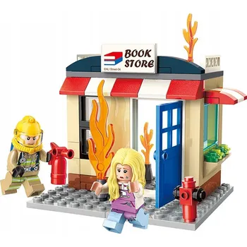 ostatní stavebnice Stavebnice Qman Hašení Knihkupectví 88dílů