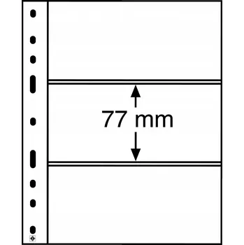 Sběratelství KARTA STRÁNKA LEUCHTTURM OPTIMA 3 S ČERNÁ 10 KUSŮ