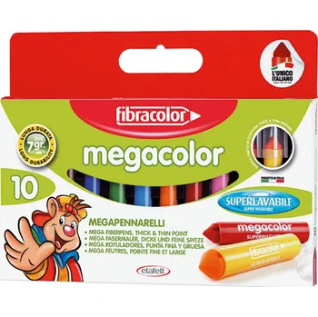 Sada barevných Popisovače Fibracolor umělecké fixy 10 ks