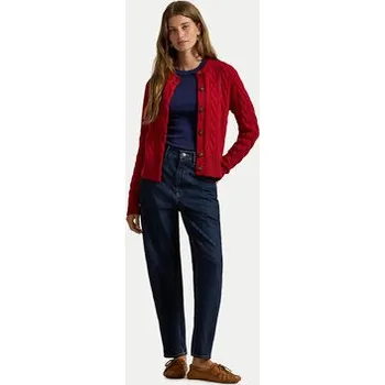 Dámský svetr Polo Ralph Lauren Kardigan 211972104013 Červená Slim Fit XXS