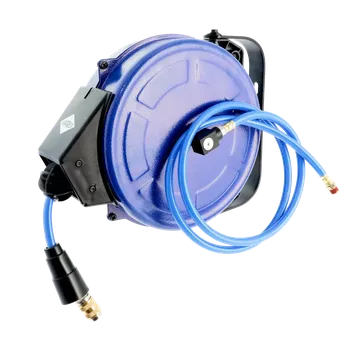 Příslušenství ke kompresoru AIRPRESS Automatický naviják s hadicí pro stlačený vzduch PU 1/4" 8 m 8 x12 mm 15 bar AIRPRESS 4650808