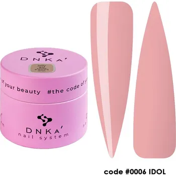 Lak na nehty Stavební gel DNKa Gelly č. 0006 Idol, 15 ml
