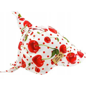 Kojenecký body Baby Nellys Dětský bavlněný šátek s kšiltem na zavazování, Premium Baby Nellys, třěšničky Velikost koj. oblečení: 68-86 (6-18m)