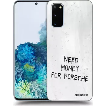 Pouzdro na mobilní telefon Picasee silikonový průhledný obal pro Samsung Galaxy S20 G980F - White Fuel