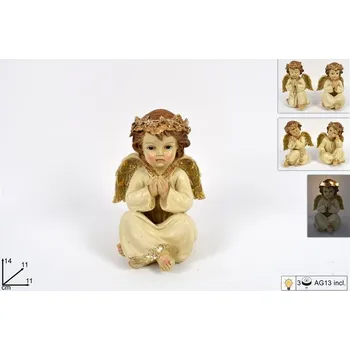 Vánoční dekorace PROHOME - Anděl sedící LED různé druhy