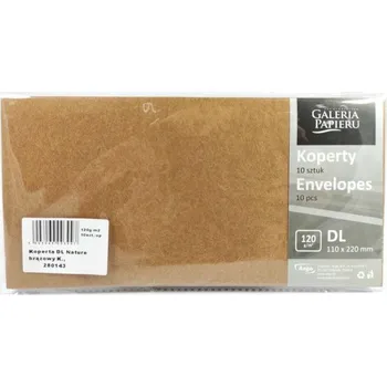 Obálka Dekorativní Obálky Sada Hnědé 10 Ks PEVNÉ!