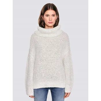 Dámský svetr Big Star dámský svetr bílý univerzální velikost