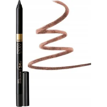 Oční linky Avon Gelová tužka na oči „24 hodin“ Power Stay odstín Chocolate Brown (Čokoládově hnědá)