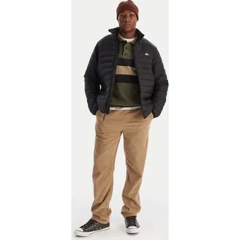 Pánské kalhoty Quiksilver Kalhoty z materiálu Taxer Regular Cord EQYNP03315 Hnědá Regular Fit XL