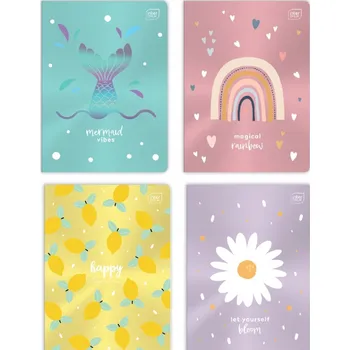 Sešit SEŠIT A5 ČTVEREČKOVANÝ INTERDRUK 32 LISTŮ METALLIC