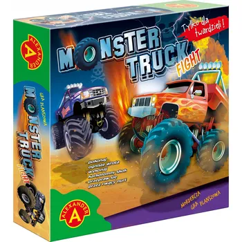 Desková hra Desková hra Monster Truck Fight – hry rozvíjející motoriku, společenské hry na párty, hry na oslavu, společenská hra, pohybové hry pro děti, deskovka Alexander