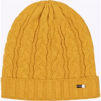 Čepice Dámská Čepice WITTCHEN 97-HF-017-Y s copánkovou vazbou