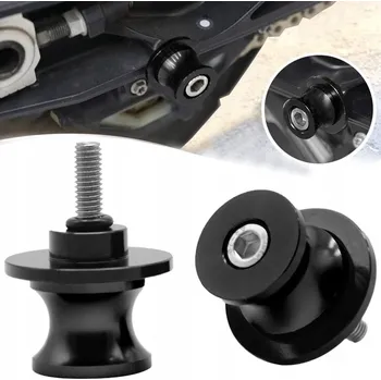 Rolny Na Kyvku Černé M10 x 1.5 Slidery pro motocykly, pro zvedání motocyklu