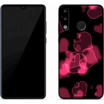 Pouzdro na mobilní telefon Gelový kryt mmCase na mobil Huawei P30 Lite - červená srdíčka